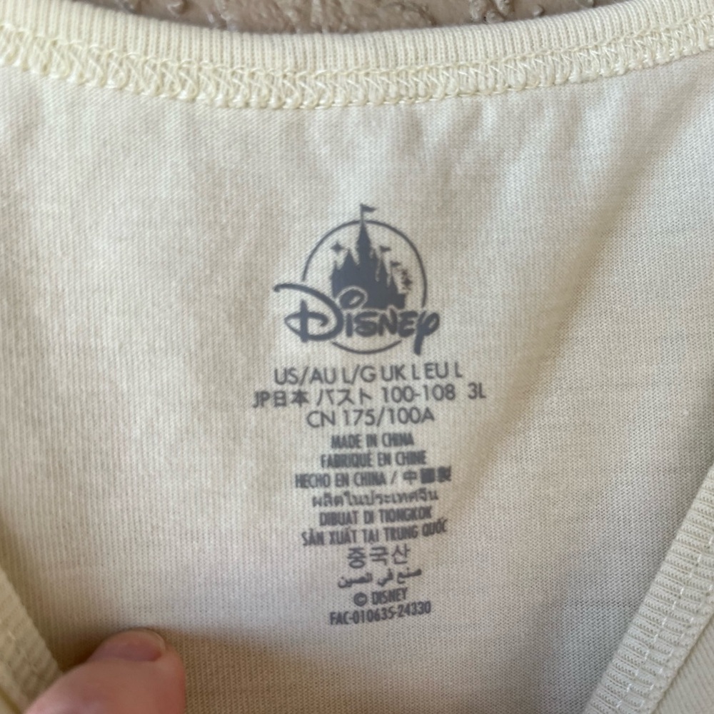 Disney Cream Tank Top with Gold Minnie Ears - Picture 2 of 2